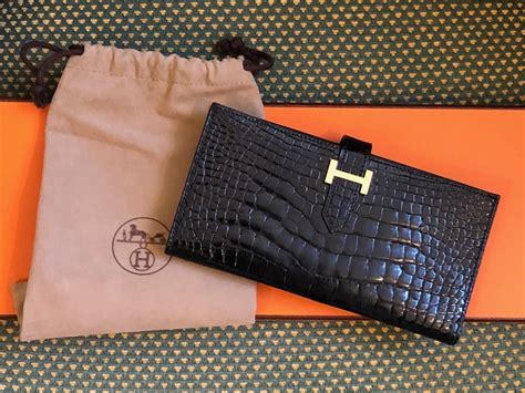 hermes alligator wallet crocodile